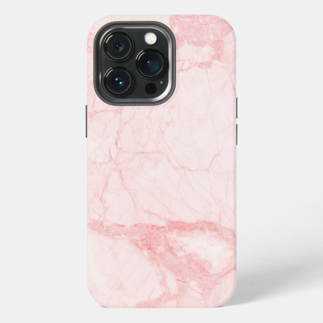 Coque iPhone Marbre rose Abstrait (Dos)
