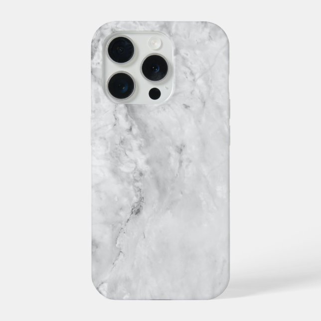 Coque iPhone Marbre Texturé Gris (Verso)