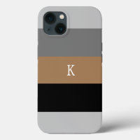 Masculine Coque-coque iphone d'accouplement monogr