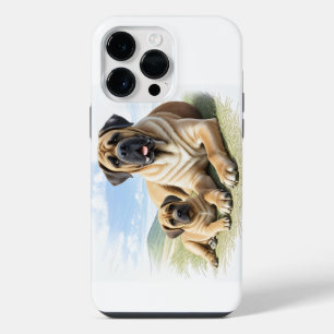 Coque Pour Pour iPhone 14 Pro Max Mastiff Dogue anglaise avec enfant en vacances