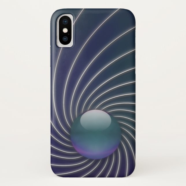 Coque iphone-Mate de la spirale profonde (Dos)