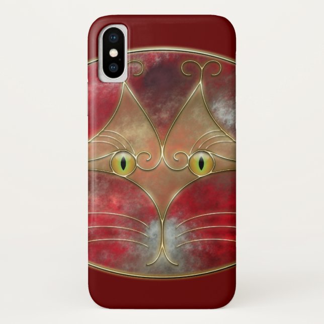 Coque iphone-Mate des yeux de chat (Dos)