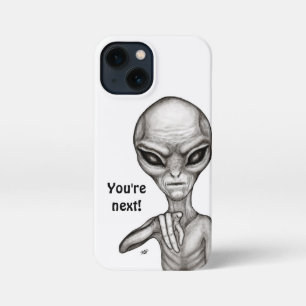 Etui iPhone 13 Mini Mauvais Alien, Tu es le prochain !