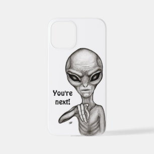 Coque iPhone 12 Mini Mauvais Alien, Tu es le prochain !
