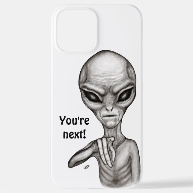 Coque iPhone Mauvais Alien, Tu es le prochain ! (Verso)