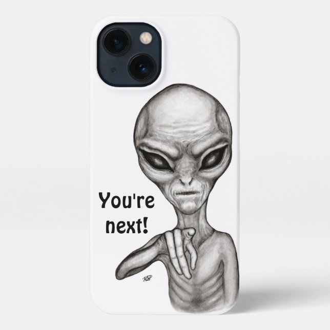 Coque iPhone Mauvais Alien, Tu es le prochain ! (Verso)