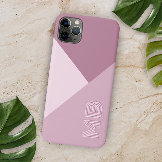 Coque iPhone 16 Pro Max Mauve Taupe Rose Poussiéreux Rose Foncé Teinté Per