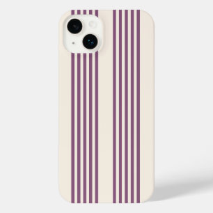 Mauve violet beige cinq bandes motif