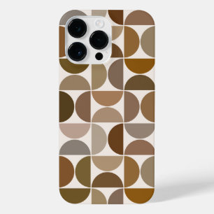 Coque Pour Pour iPhone 14 Pro Max MCM Semi-cycles Browns+Cream Big Motif