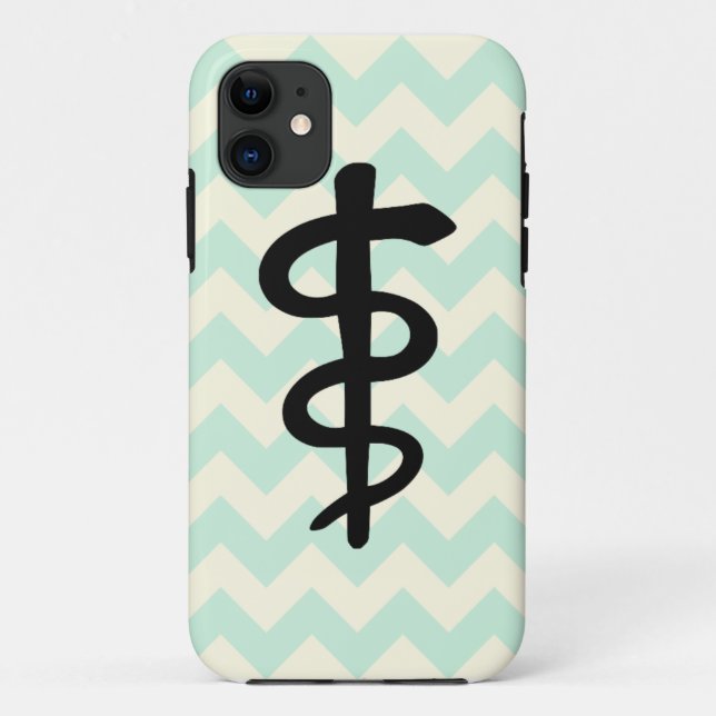 Coque iphone Médicale de symbole de Chevron (Dos)
