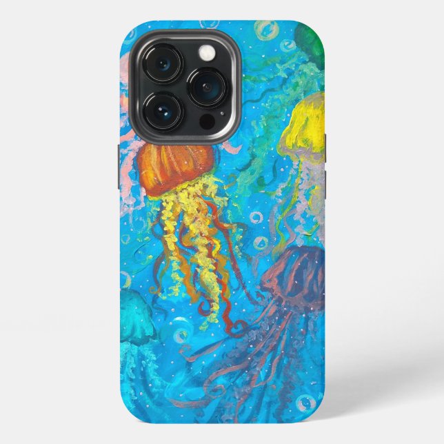 Coque iPhone méduse, océan, mer (Dos)