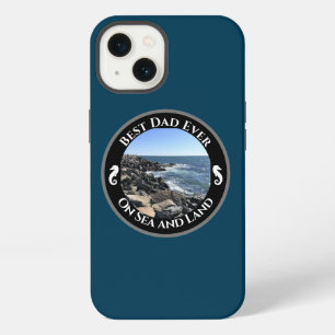 Etui iPhone 13 Meilleur Papa Jamais Océan Atlantique Bleu Rivage