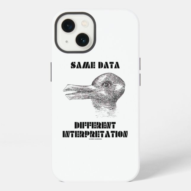 Coque iPhone Même donnée, interprétation différente Canard Lapi (Verso)