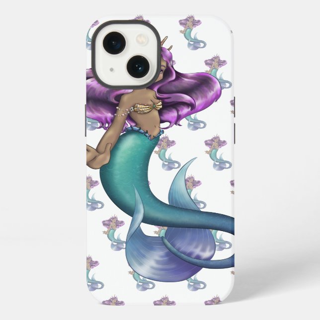 Coque iPhone Mermaid Iole (Verso)