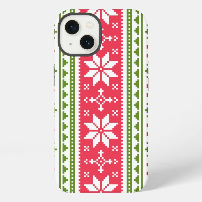 Coque iPhone Merry Christmas pattern 3 (Verso)