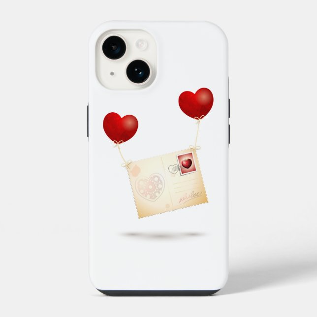 Coque iPhone Message d'amour (Verso)