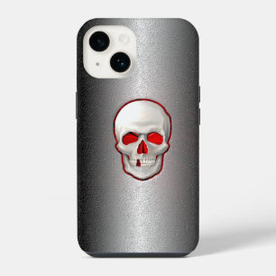 Coque Pour iPhone 14 Métal fissuré - Incrustation de crâne lumineux 3D