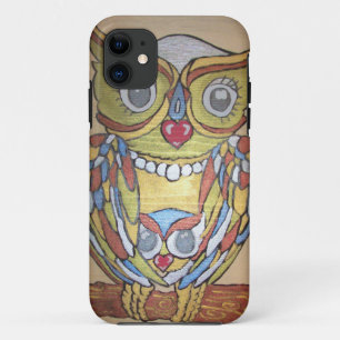 Coque iphone métallique de hibou