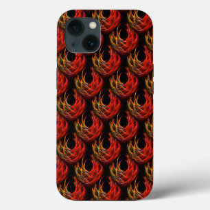 Etui iPhone 13 Mignon motif d'art abstrait bohème élégant moderne