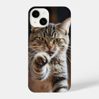 Coque Pour iPhone 14 Mignonne chatte lance un punch
