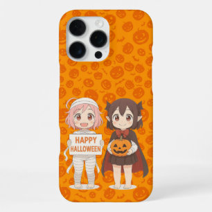 Coque iPhone 16 Pro Max mignonne mummy & vampire filles