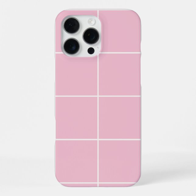 Coque iPhone Minimal Color Grid Check Pattern (Verso)