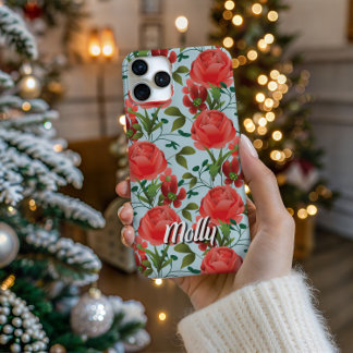 Coque iPhone 16 Pro Miss Molly - Rose Traînante Étui de Téléphone Arti