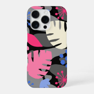 Coque iPhone 16 Pro Mod Feuille de Monstera Abstrait Hawaïen Tropical 