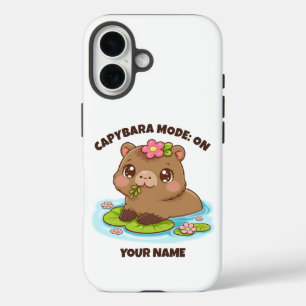 Coque iPhone Mode Personnalisée Mignonne Capybara 