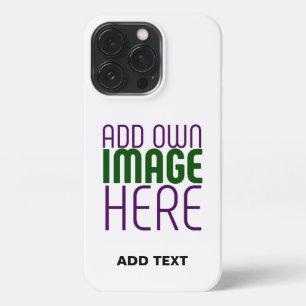 ETUI iPhone 13 PRO MODÈLE DE TEXTE D'IMAGE BLANCHE SIMPLE MODERNE