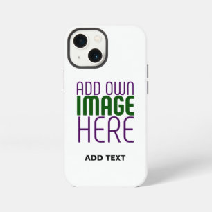 ETUI iPhone 13 MINI MODÈLE DE TEXTE D'IMAGE BLANCHE SIMPLE MODERNE