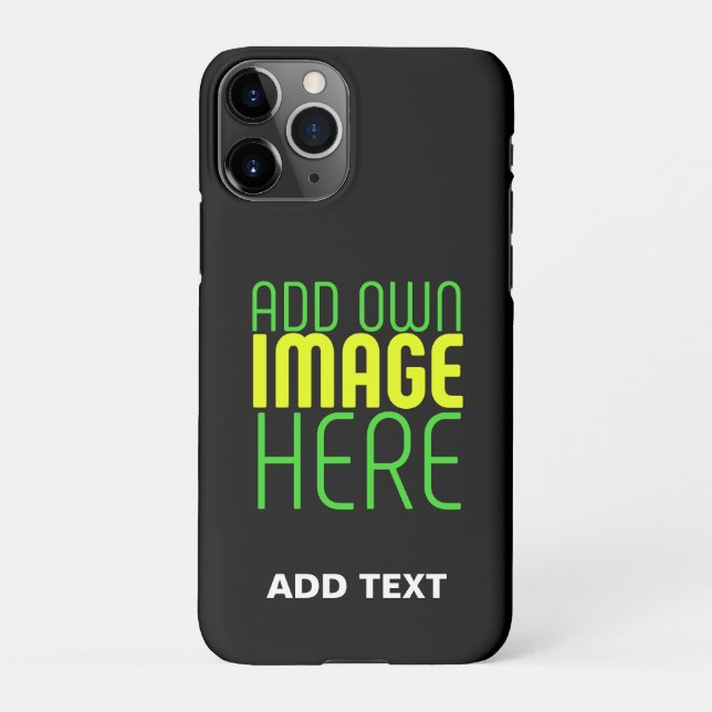 COQUE iPhone MODÈLE DE TEXTE D'IMAGE NOIRE SIMPLE ET MODERNE (Dos)