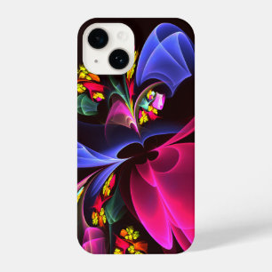 Coque Pour iPhone 14 Moderne coloré Floral Abstrait Art Motif #06