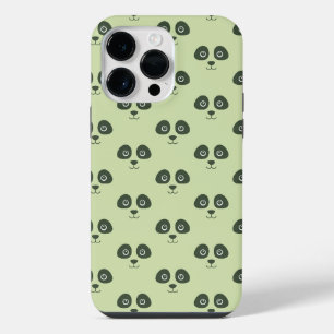 Coque Pour Pour iPhone 14 Pro Max Moderne Cute Panda Face Vert clair