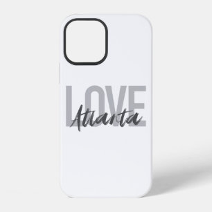 Coque iPhone 12 Moderne, simple, cool, design urbain J'aime Atlant