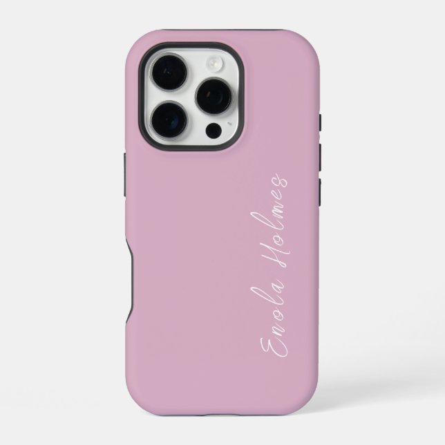 Coque iPhone Moderne Style Monogrammé Script (Verso)