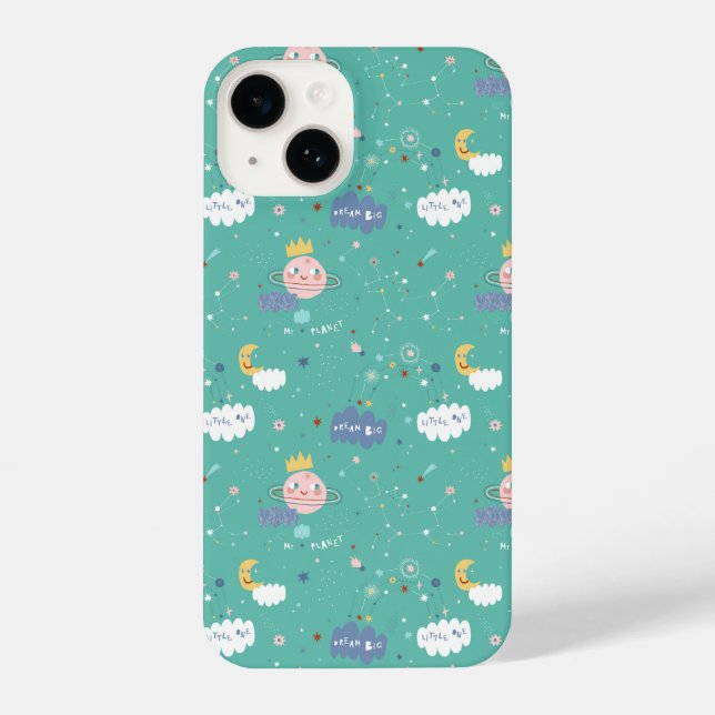 Coque iPhone Mon rêve planétaire Gros petit Motif (Verso)