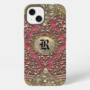 Etui iPhone 13 Monogramme baroque de la damassé 6/6s de