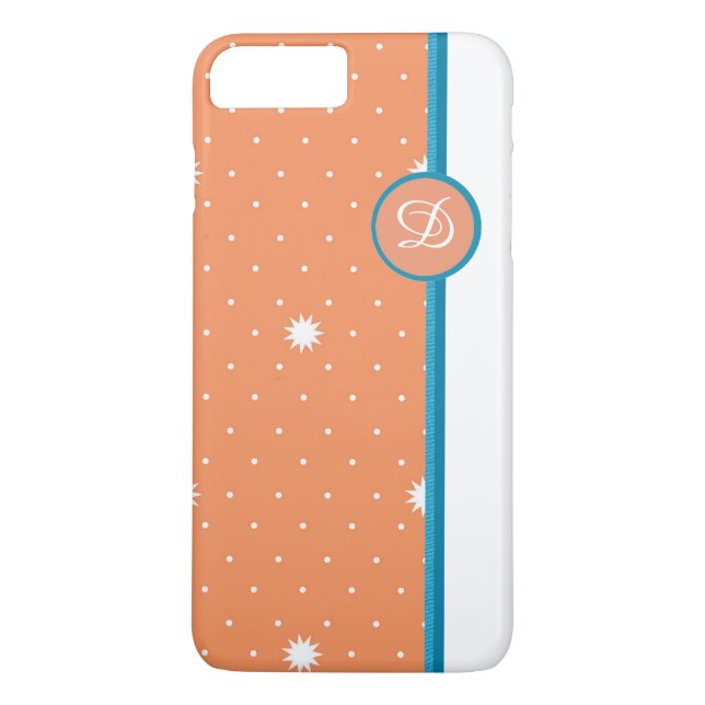 Coque iphone monogramme de corail (Dos)