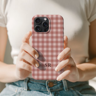 Monogramme de grand-mère maman initiale en gingham