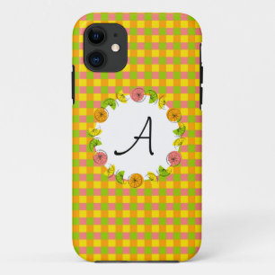 Coque iphone "Monogramme" de la vérification du ce