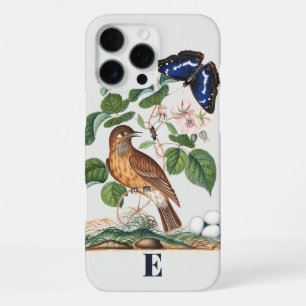 Coque iPhone 16 Pro Max Monogramme esthétique personnalisé d'oiseaux botan