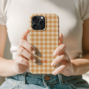 Monogramme Future Mme Épouse Initiale Gingham Oran