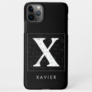Coque iPhone 11Pro Max Monogramme mathématique - Xavier