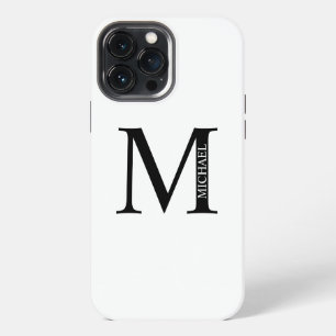 Etui iPhone 13 Pro Max Monogramme personnalisé et nom