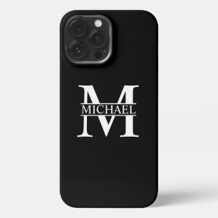 Etui iPhone 13 Pro Max Monogramme personnalisé et nom Coque-Mate iPhone C