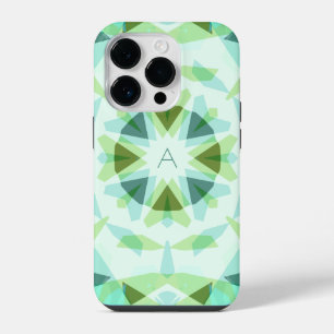 Coque Pour iPhone 14 Plus Monogramme Vert Joli Bleu Magic Star Girl