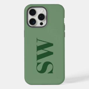 Monogramme vert personnalisé