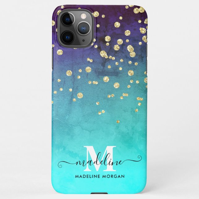 Coque iPhone Monographie de la parties scintillant étincelante  (Dos)