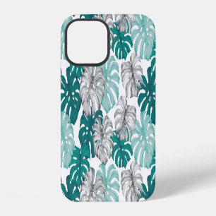Coque iPhone 12 Monstera Duo Tone : Tropiques Minimales